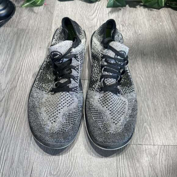 Nike Free Run Flyknit Men\'s Running Shoes 8.5 942838-101 Oreo main image 6